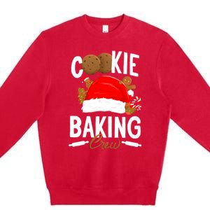 Funny Christmas Cookie Baking Crew Gift Premium Crewneck Sweatshirt