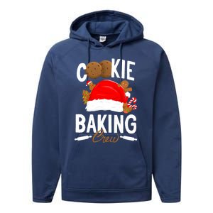 Funny Christmas Cookie Baking Crew Gift Performance Fleece Hoodie