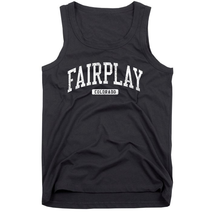 Fairplay Colorado Co Js03 College University Style Tank Top