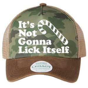 Funny Candy Cane Lick Itself Adult Christmas in July Gift Legacy Tie Dye Trucker Hat