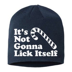 Funny Candy Cane Lick Itself Adult Christmas in July Gift Sustainable Beanie