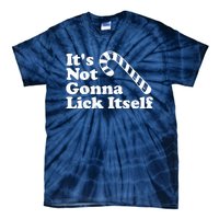 Funny Candy Cane Lick Itself Adult Christmas in July Gift Tie-Dye T-Shirt