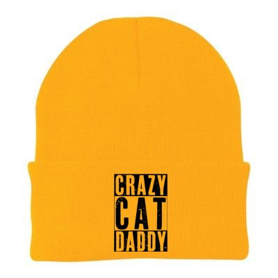 Funny Crazy Cat Daddy Gift, Proud Cat Lover Graphic Knit Cap Winter Beanie