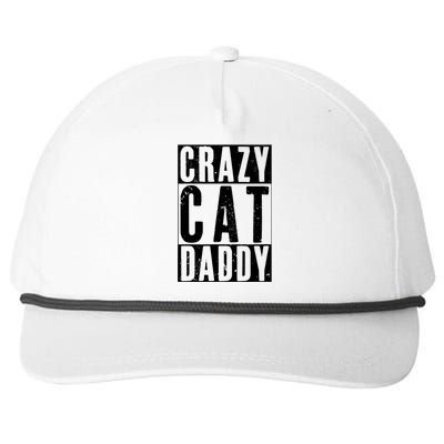 Funny Crazy Cat Daddy Gift, Proud Cat Lover Graphic Snapback Five-Panel Rope Hat