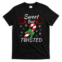 Funny Candy Cane Christmas Holiday Sweet But Twisted Funny Holiday Candy Design T-Shirt