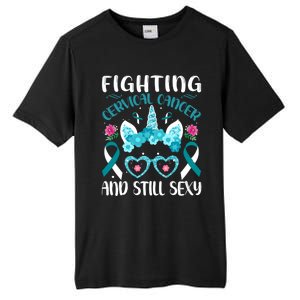 Fighting Cervical Cancer Still Sexy Cervical Cancer Warrior Gift Tall Fusion ChromaSoft Performance T-Shirt