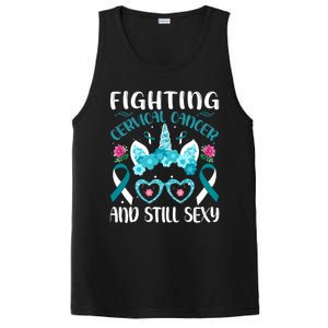 Fighting Cervical Cancer Still Sexy Cervical Cancer Warrior Gift PosiCharge Competitor Tank