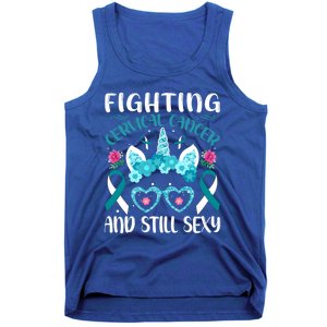 Fighting Cervical Cancer Still Sexy Cervical Cancer Warrior Gift Tank Top