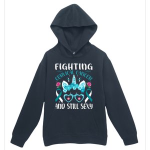 Fighting Cervical Cancer Still Sexy Cervical Cancer Warrior Gift Urban Pullover Hoodie