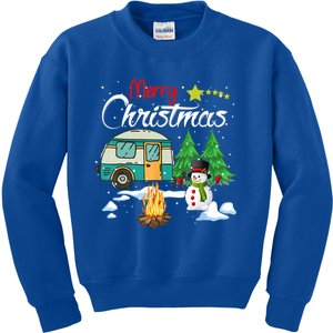 Funny Camper Christmas Merry Christmas Funny Christmas Great Gift Kids Sweatshirt