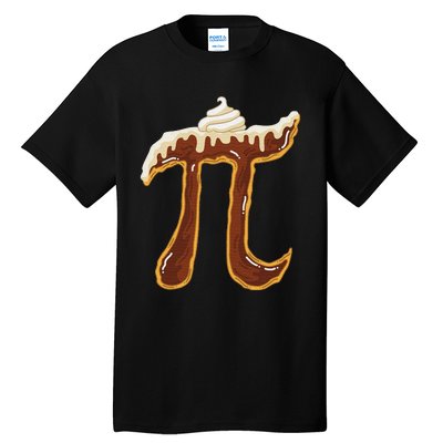 Funny Chocolate Cream Pie Pi Day Math Lover Foodie Tall T-Shirt