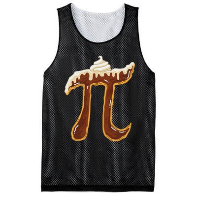 Funny Chocolate Cream Pie Pi Day Math Lover Foodie Mesh Reversible Basketball Jersey Tank