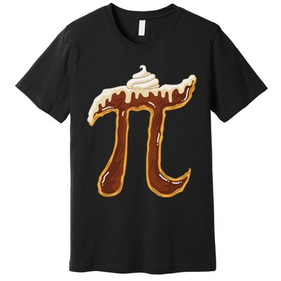 Funny Chocolate Cream Pie Pi Day Math Lover Foodie Premium T-Shirt