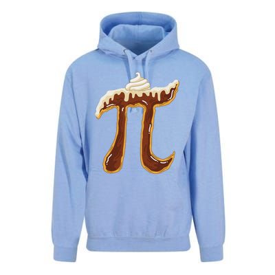 Funny Chocolate Cream Pie Pi Day Math Lover Foodie Unisex Surf Hoodie