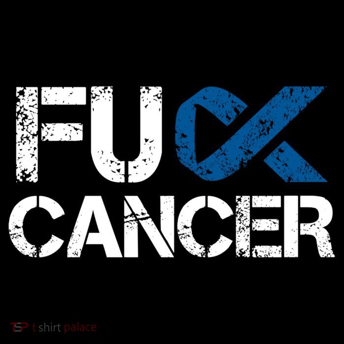 Fuck Cancer Colon Cancer Support Gift Kids T-Shirt