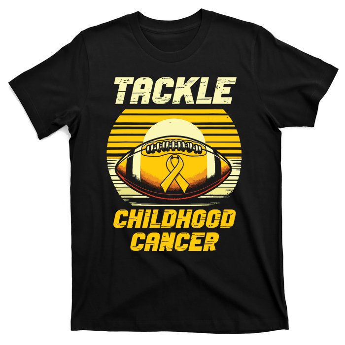 Football Childhood Cancer Awareness T-Shirt