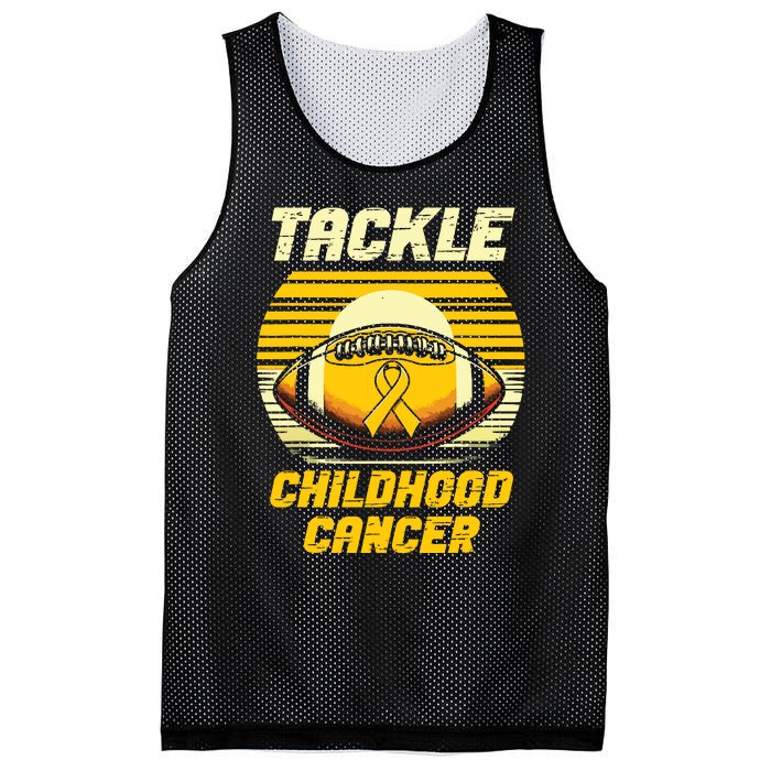 Football Childhood Cancer Awareness Mesh Reversible Basketball Jersey Tank