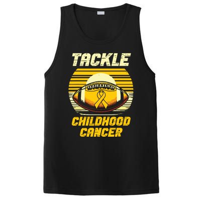 Football Childhood Cancer Awareness PosiCharge Competitor Tank