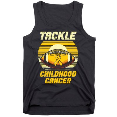 Football Childhood Cancer Awareness Tank Top