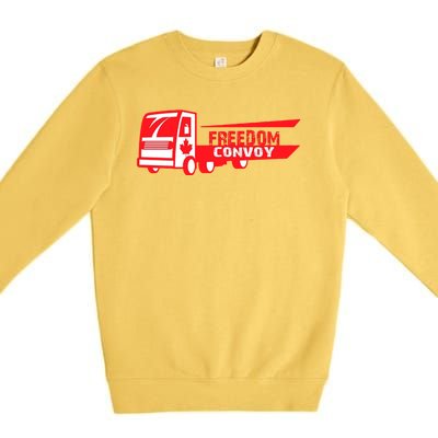 Freedom Convoy Canadian Truck Premium Crewneck Sweatshirt