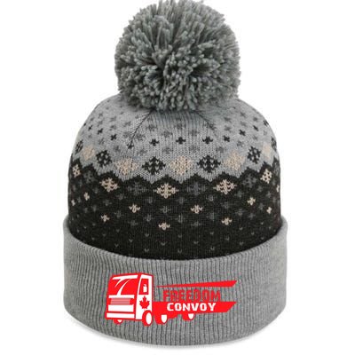 Freedom Convoy Canadian Truck The Baniff Cuffed Pom Beanie