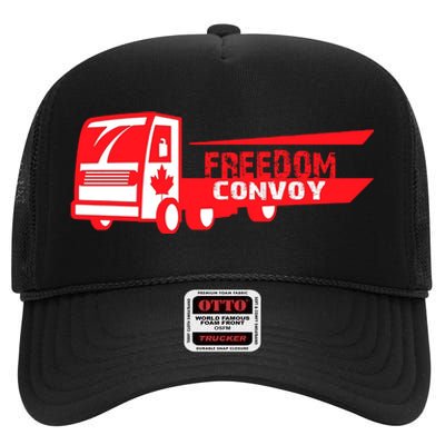 Freedom Convoy Canadian Truck High Crown Mesh Back Trucker Hat