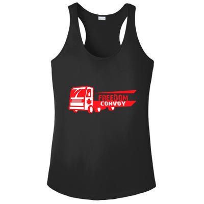Freedom Convoy Canadian Truck Ladies PosiCharge Competitor Racerback Tank