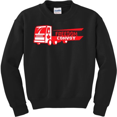 Freedom Convoy Canadian Truck Kids Sweatshirt