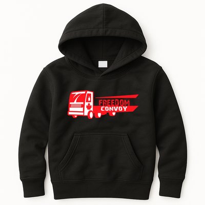 Freedom Convoy Canadian Truck Kids Hoodie