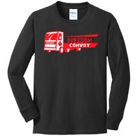 Freedom Convoy Canadian Truck Kids Long Sleeve Shirt