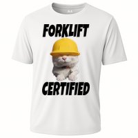 Forklift Certified Cat Cooling Performance Crew T-Shirt