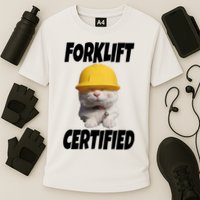 Forklift Certified Cat Cooling Performance Crew T-Shirt