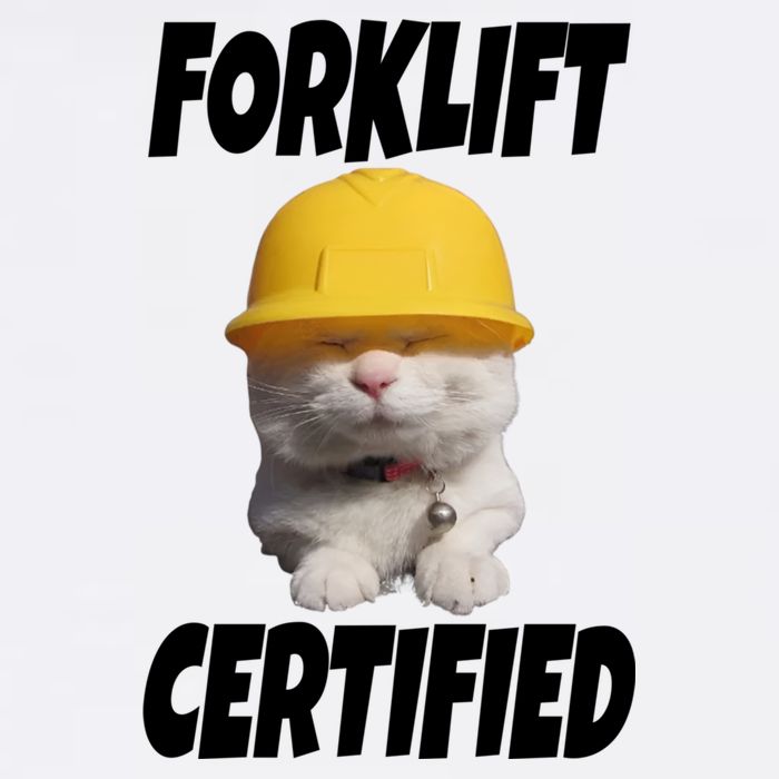 Forklift Certified Cat Cooling Performance Crew T-Shirt