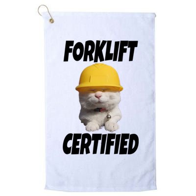 Forklift Certified Cat Golf Towel