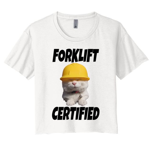 Forklift Certified Cat Crop Top