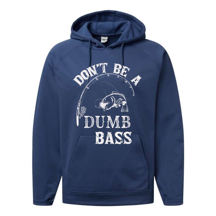 Fishing Clothes Carp Fishing Reel Pike Dont Be A Dumb Bass Performance Fleece Hoodie