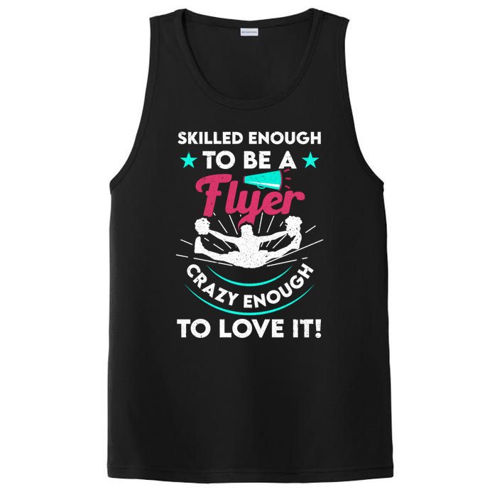 Funny Cheer Cheerleader Skilled Enough To Be A Flyer Coach Gift PosiCharge Competitor Tank