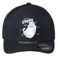 Funny Chonk Cat Meme Anatomy Of A Chonk Flexfit Unipanel Trucker Cap