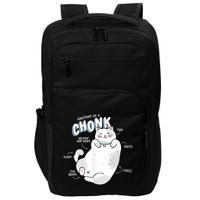 Funny Chonk Cat Meme Anatomy Of A Chonk Impact Tech Backpack