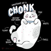 Funny Chonk Cat Meme Anatomy Of A Chonk Impact Tech Backpack