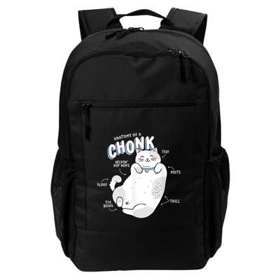 Funny Chonk Cat Meme Anatomy Of A Chonk Backpack