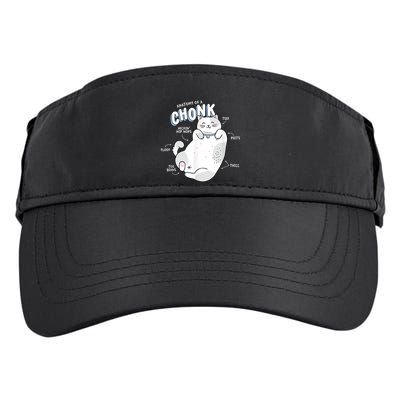 Funny Chonk Cat Meme Anatomy Of A Chonk Adult Drive Performance Visor