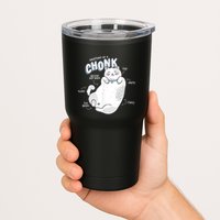 Funny Chonk Cat Meme Anatomy Of A Chonk Tumbler