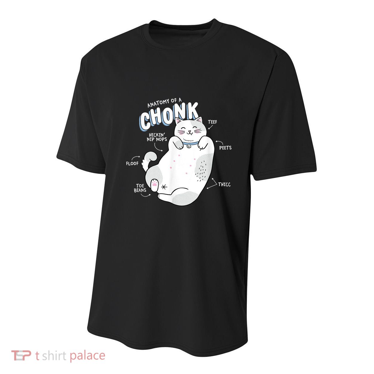 Funny Chonk Cat Meme Anatomy Of A Chonk Youth Performance Sprint T-Shirt