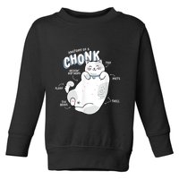 Funny Chonk Cat Meme Anatomy Of A Chonk Toddler Sweatshirt