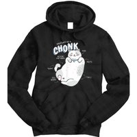 Funny Chonk Cat Meme Anatomy Of A Chonk Tie Dye Hoodie