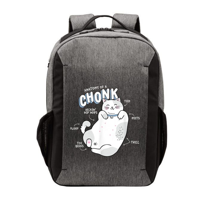 Funny Chonk Cat Meme Anatomy Of A Chonk Vector Backpack