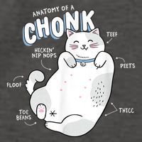 Funny Chonk Cat Meme Anatomy Of A Chonk Vector Backpack