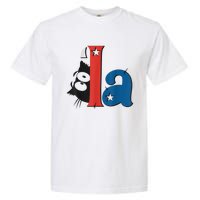 Funny Cat Comma La Kamala Harris For President 2024 Election Garment-Dyed Heavyweight T-Shirt