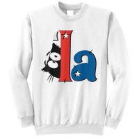 Funny Cat Comma La Kamala Harris For President 2024 Election Sweatshirt